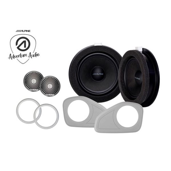 Sistema de colunas separados de 2 vias Alpine para Ford