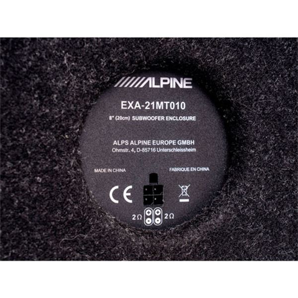 Subwoofer com caixa Alpine swc-d84t6 para Volkswagen t6.1 e t6