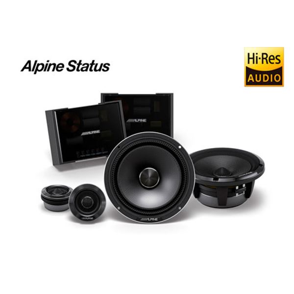 Alpine status hi-res hd-z65c Colunas de 2 vias para automóvel