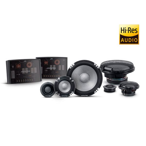 Colunas para automóvel de 3 vias Alpine pro r2-s653
