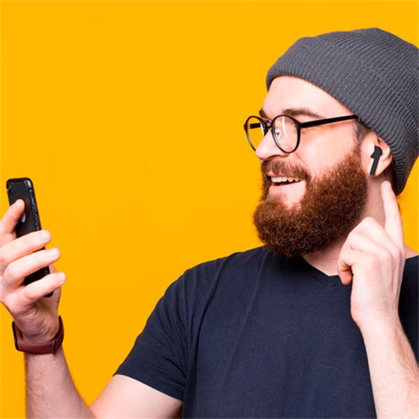 Auscultadores sem fios Myway touch control preto