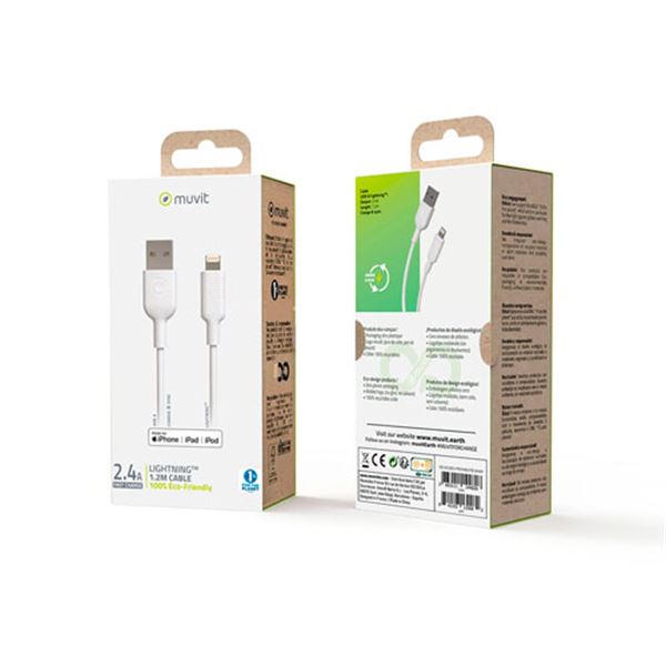 Cabo muvi USB para iPhone mfi 2,4a 1,2m ng