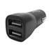 Carregador de automóvel Muvit 2 USB 3,4a preto