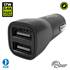 Carregador de automóvel Muvit 2 USB 3,4a preto