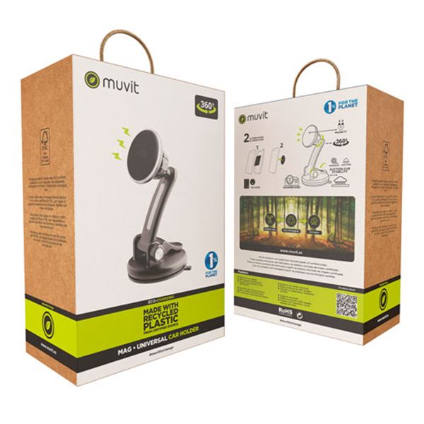 Suporte magnético universal para smartphone com ventosa Muvit