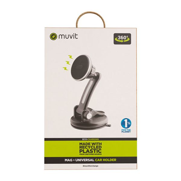 Suporte magnético universal para smartphone com ventosa Muvit