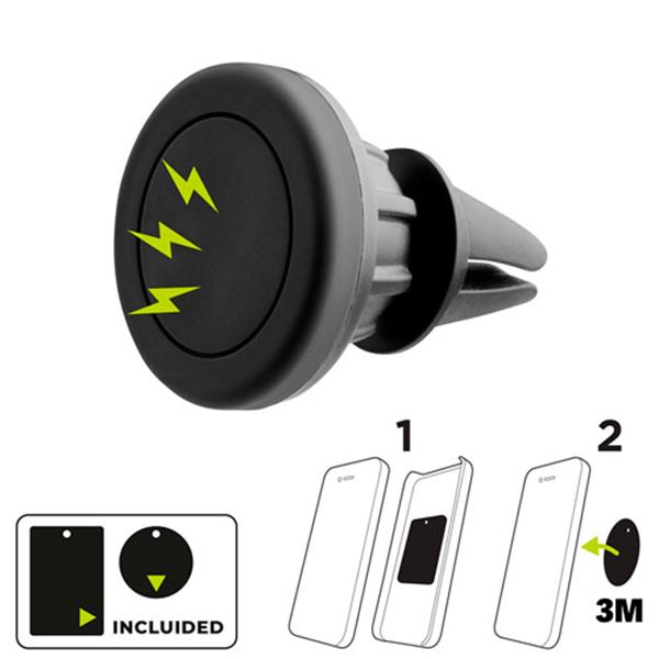 Suporte magnético universal para smartphone Muvit 360° para ventilação