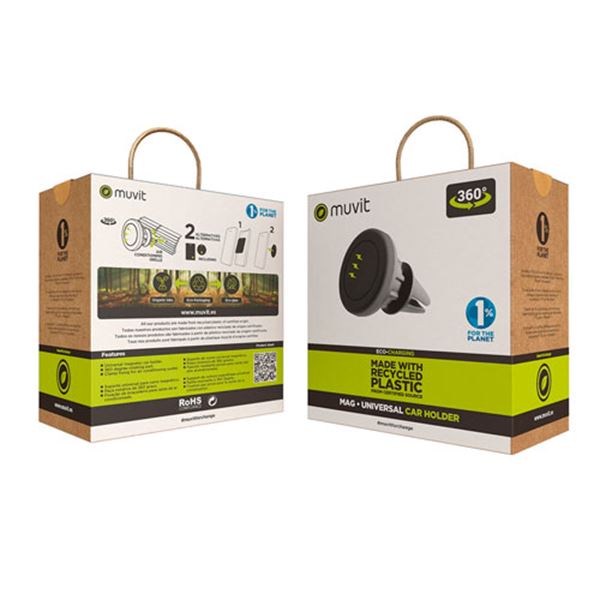 Suporte magnético universal para smartphone Muvit 360° para ventilação