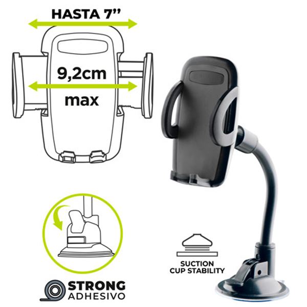 Suporte universal para smartphone com ventosa Muvit