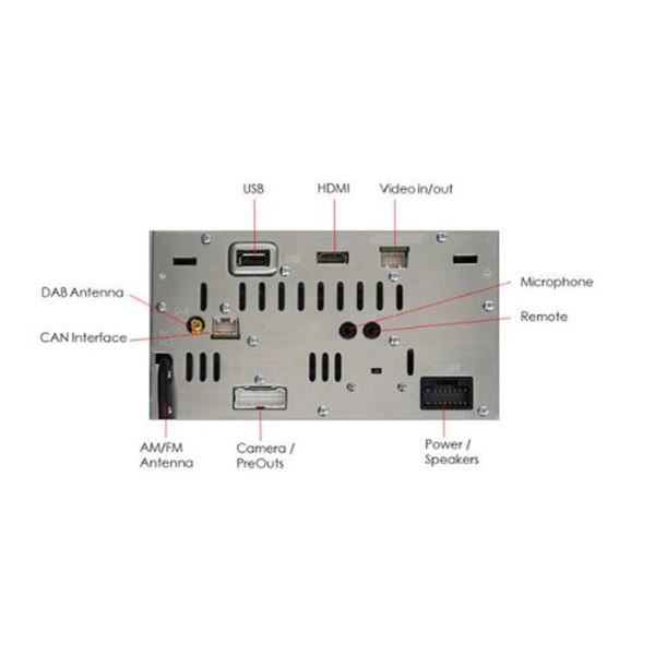 Sistema multimédia Alpine ilx-w690d 7'' aa-cp com chassis estreito
