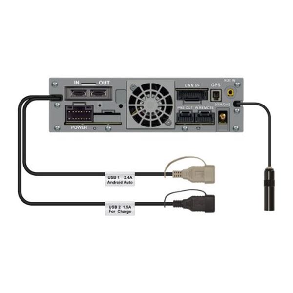 Sistema multimédia Alpine ilx-705d 7'' aa-cp com chassis Slim