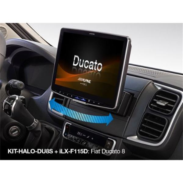 Kit de instalação específico Alpine para halo Ducato 8 rotativo