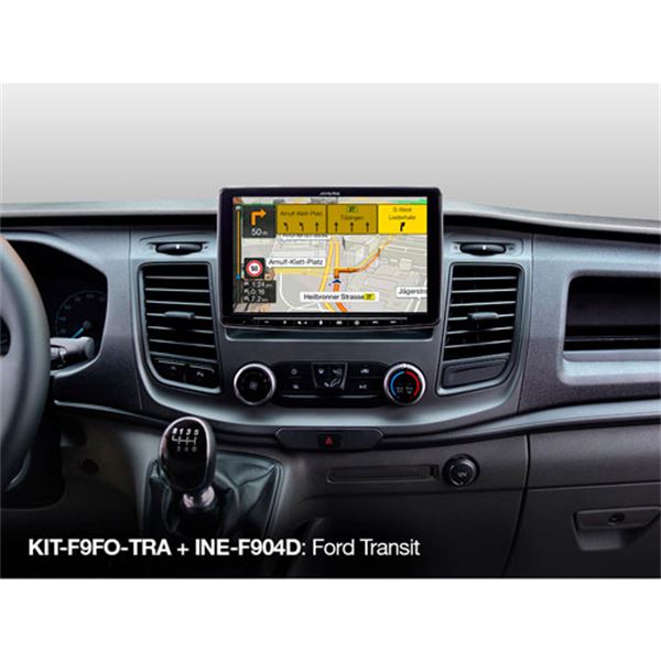 Kit de instalação do ecrã Alpine de 9'' kit-f9fo-tra para Ford Transit custom