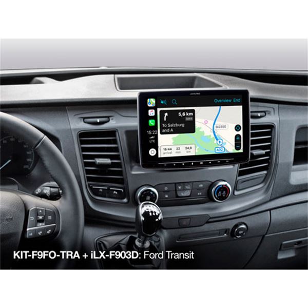 Kit de instalação do ecrã Alpine de 9'' kit-f9fo-tra para Ford Transit custom