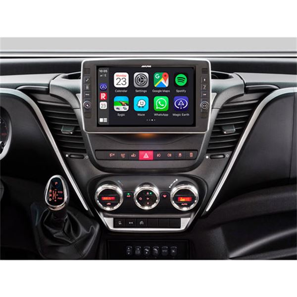 Sistema de navegação com ecrã flutuante Alpine de 9" x903d-id para Iveco daily