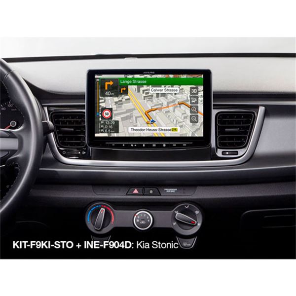 Kit de instalação do ecrã Alpine 9''-f9ki-sto kit-f9ki-sto para Kia stonic