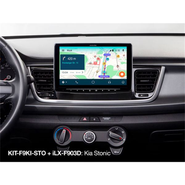Kit de instalação do ecrã Alpine 9''-f9ki-sto kit-f9ki-sto para Kia stonic