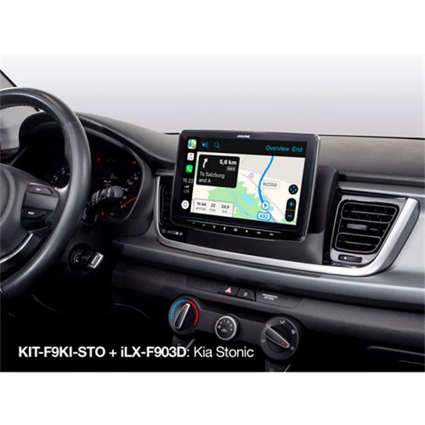 Kit de instalação do ecrã Alpine 9''-f9ki-sto kit-f9ki-sto para Kia stonic