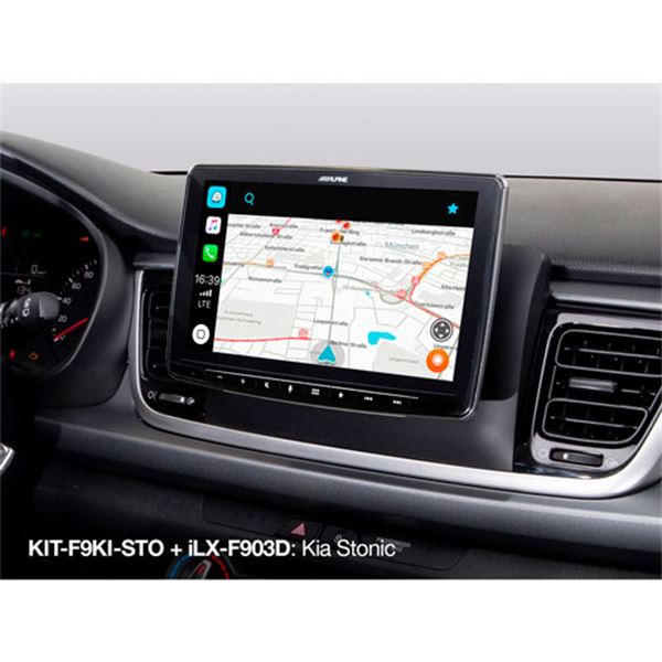 Kit de instalação do ecrã Alpine 9''-f9ki-sto kit-f9ki-sto para Kia stonic