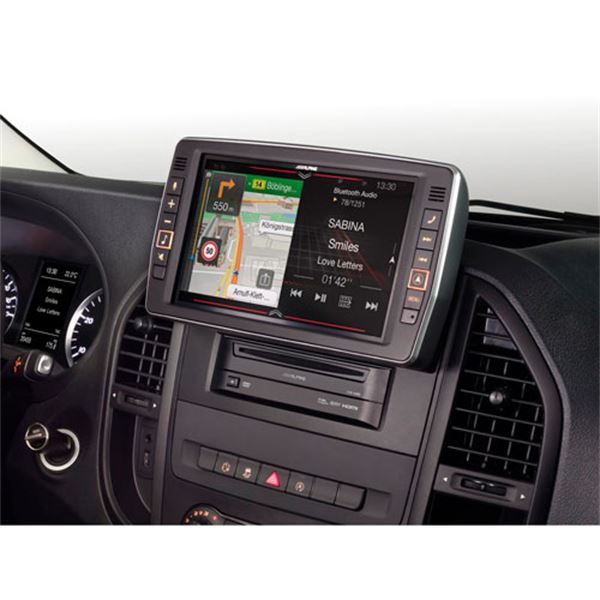 Sistema de navegação Alpine x903d-v447 com ecrã de 9" para Mercedes vito