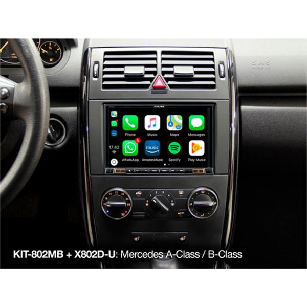 Kit de instalação do ecrã de 8'' Alpine-802mb kit-802mb para Mercedes