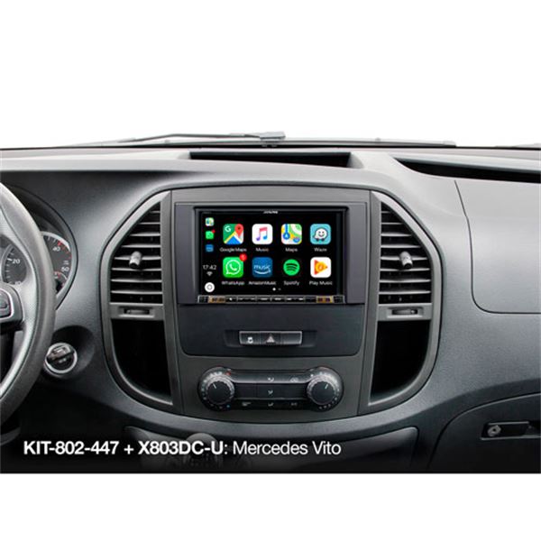Kit de instalação do ecrã de 8'' kit-802-447 Alpine para Mercedes Vito