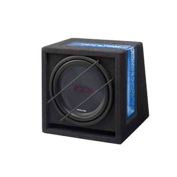 Subwoofer para automóvel Alpine com caixa reflectora de graves de 12" sbg-1224br