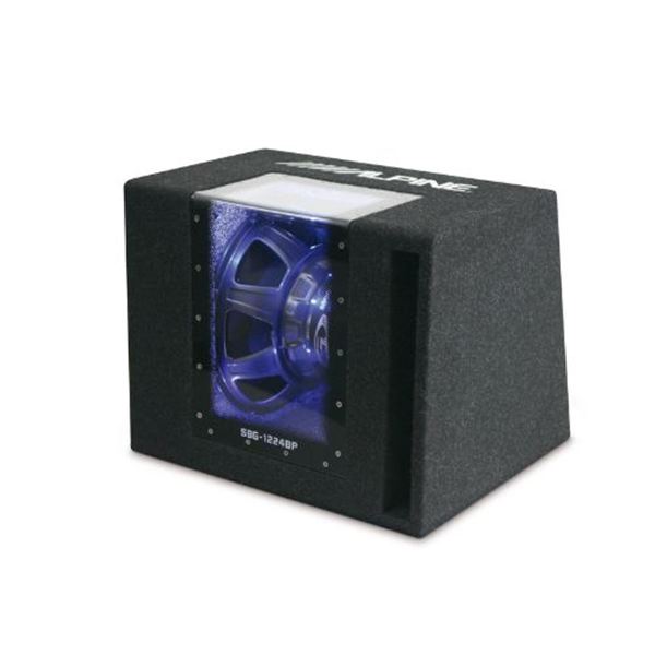 Subwoofer para automóvel Alpine com caixa passa-banda de 12" 4 ohm sbg-1244bp