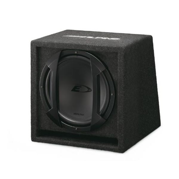 Subwoofer para automóvel Alpine com caixa bass-reflex de 10" sbe-1044br