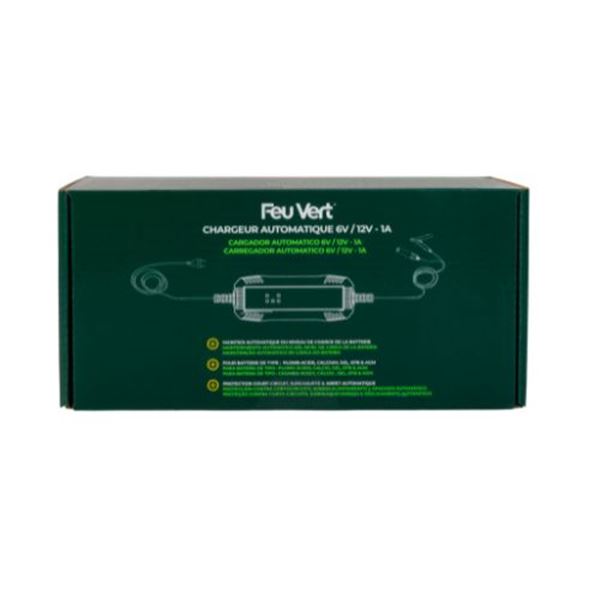 Carregador de bateria Feu Vert 12V - 1A