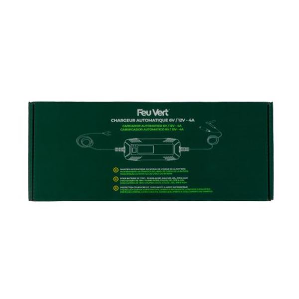 Carregador de bateria Feu Vert 12V - 4A