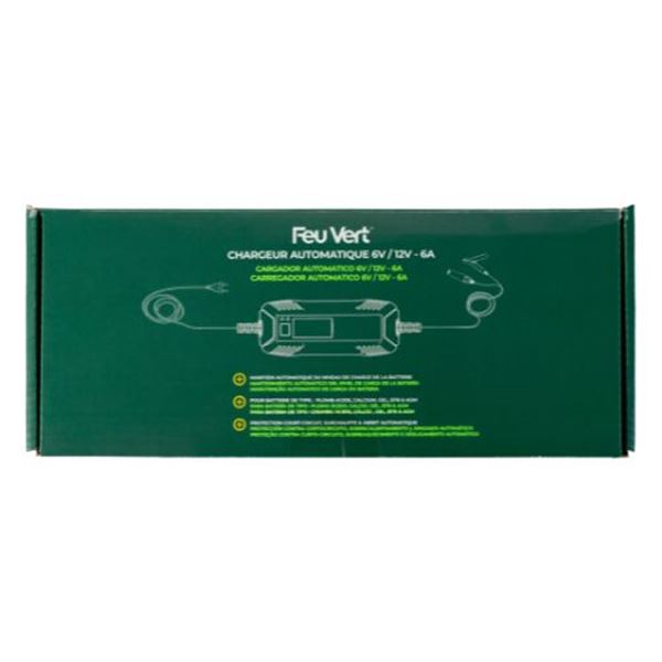 Carregador de bateria Feu Vert 12V - 6A