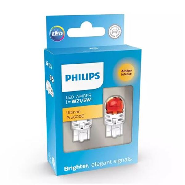 Lâmpada Amb Led [˜W21/5W] Philips Ultinon Pro6000 2 pcs 12 V