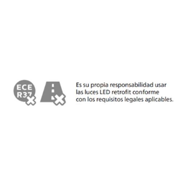 Lâmpada LED vermelha [˜W21W] Philips Ultinon Pro6000 2 pcs 12 V