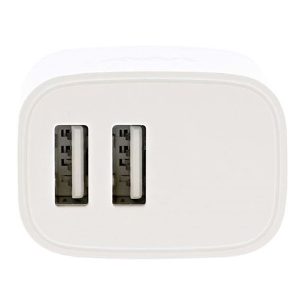 Carregador de automóvel Way 2 tomadas usb + cabo 3 em 1