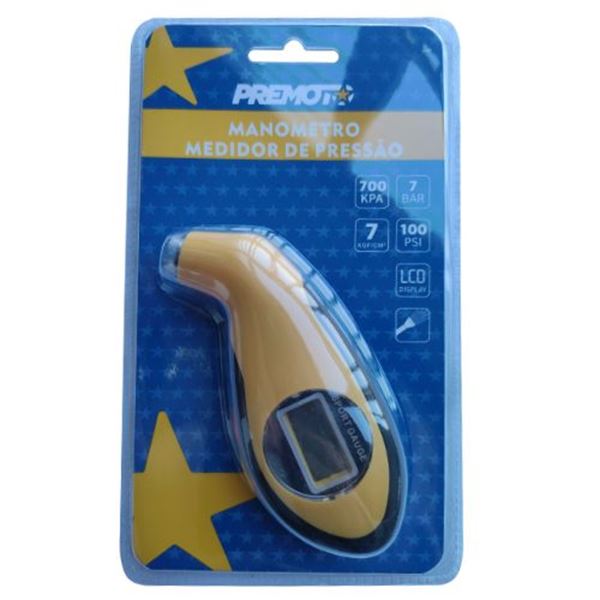 Medidor de pressão digital curto Premoto