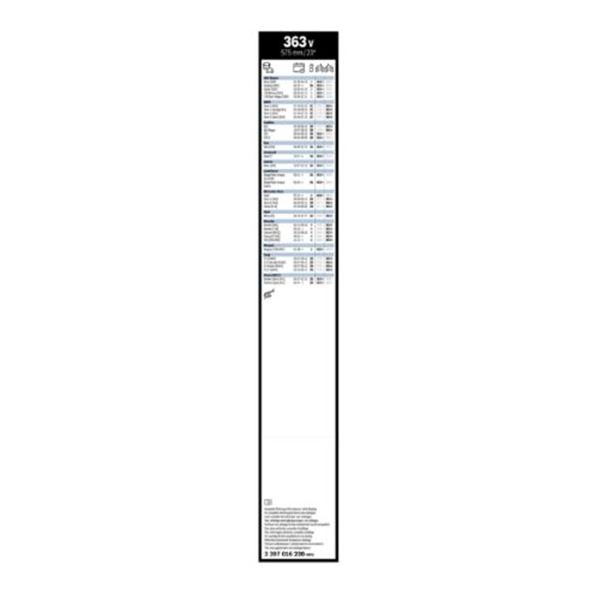 Escova do limpa para-brisas Bosch clearview 363v 575mm