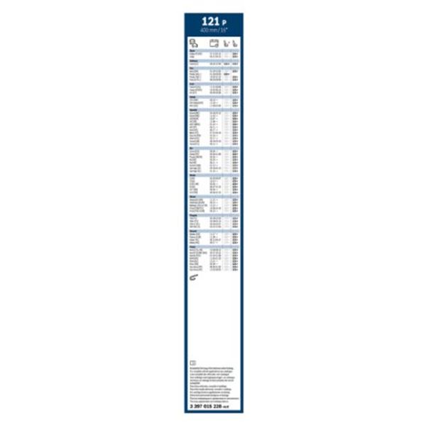Escova do limpa para-brisas Bosch superplus 121p