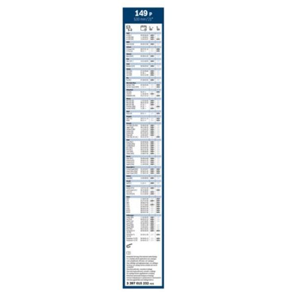 Escova do limpa para-brisas Bosch superplus 149p