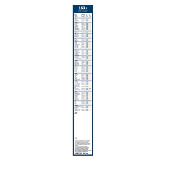 Escova do limpa para-brisas Bosch superplus 163p