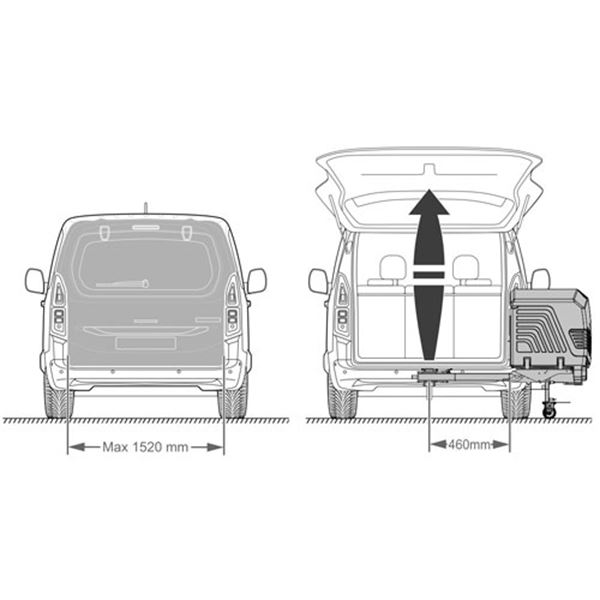 Towcar TowBox Camper Camper V3 Urban ball cage preto