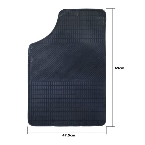 Conjunto de tapetes para automóvel OCC em borracha preta