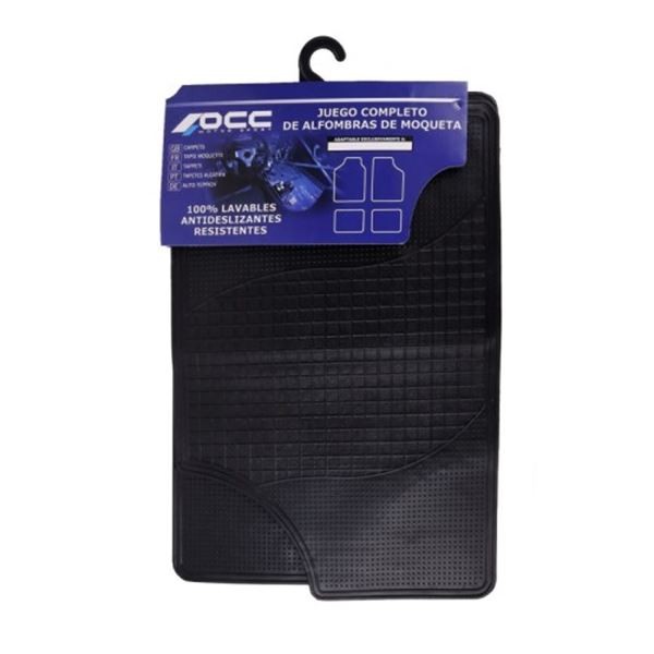 Conjunto de tapetes para automóvel OCC em borracha preta