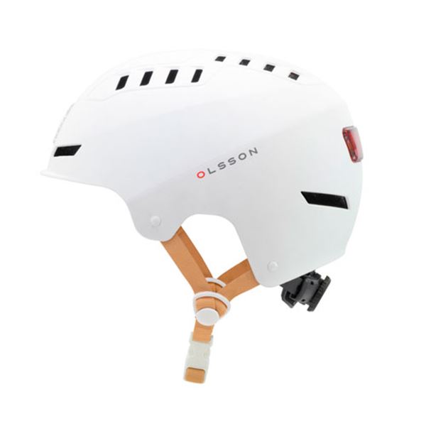 Olsson urban light led scooter capacete branco M/L