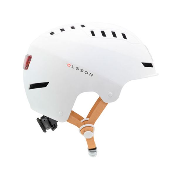 Olsson urban light led scooter capacete branco M/L