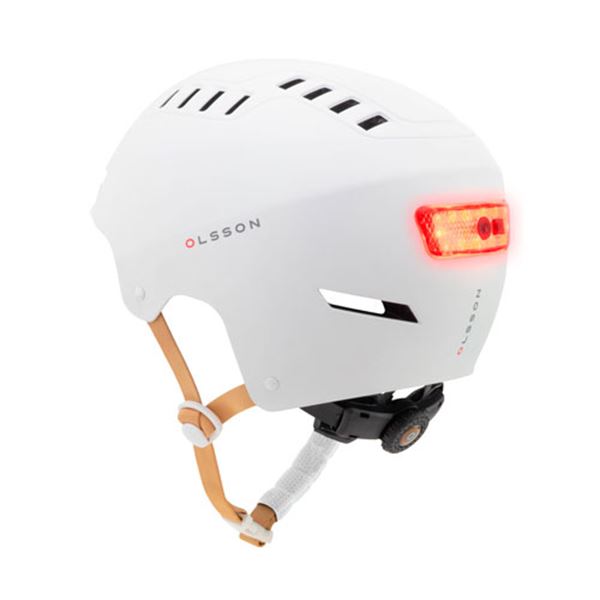 Olsson urban light led scooter capacete branco M/L