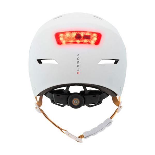 Olsson urban light led scooter capacete branco M/L