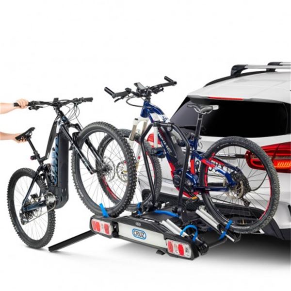 Suporte para bicicletas Cruz pivot ebike plataforma 2 bicicletas eléctricas
