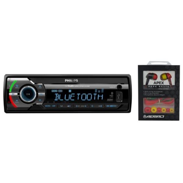 Conjunto de estéreo e auscultadores para automóvel Philips CE235BT