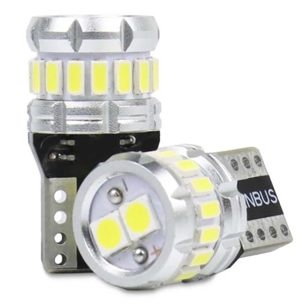 Lâmpada de presença T10 18 led branco canbus 2 pcs